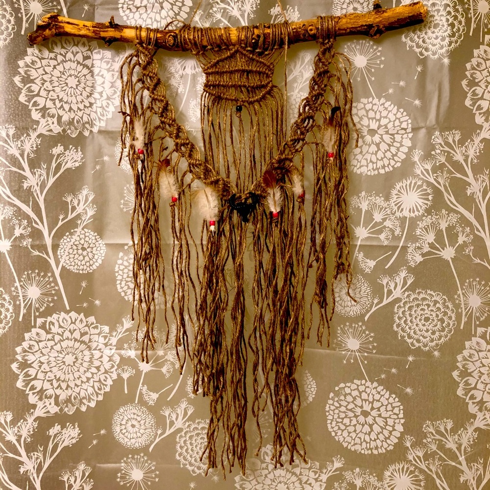 Rustic Macrame Tapestry